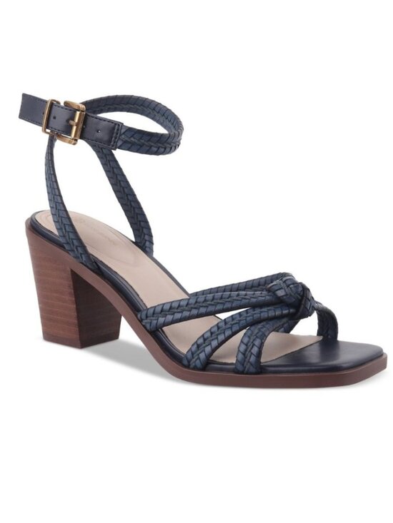 Giani Bernini Shoes - 79$ Giani Bernini Renaee Block Heel Woven Strappy Dress Sandal Size 5 Dark Blue